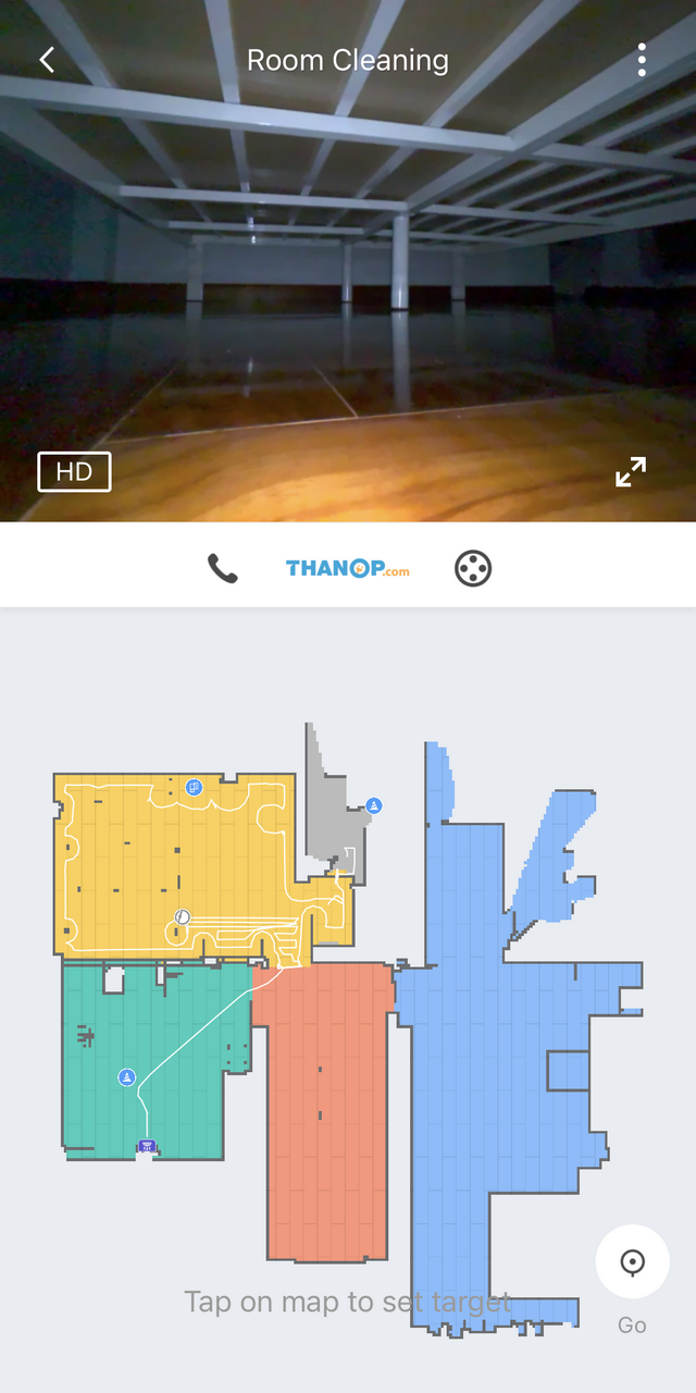 Roborock App Interface Remote Viewing Feature of Roborock S7 MaxV Ultra Example