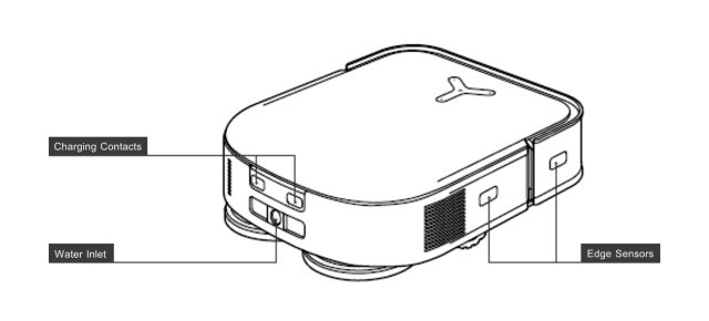 ECOVACS DEEBOT X2 OMNI Component Rear and Side