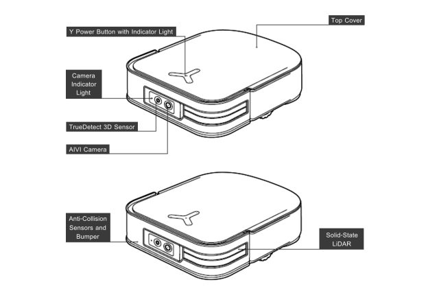 ECOVACS DEEBOT X2 OMNI Component Top and Front